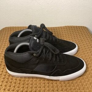 Opus Standard Mid Men's Sz 8.5 Skate Shoes Black White Skateboard